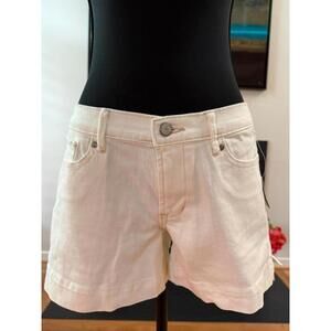 Old Navy NWT Stretch Denim Shorts-Size 4-Ivory